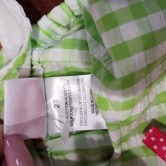 2T ADORABLE Nannette girl  giraffe seersucker dress. With 2 hair clips - Picture 5 of 5